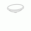 Geberit VariForm 500.754.01.2 Раковина с установкой под столешницу овальной формы, 50х40 см, без отв. под смеситель, без отв. перелива
