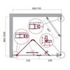 BelBagno Albano ALBANO-ASH-1-70/100-C-CR Душевой уголок, 70x100, цвет: хром