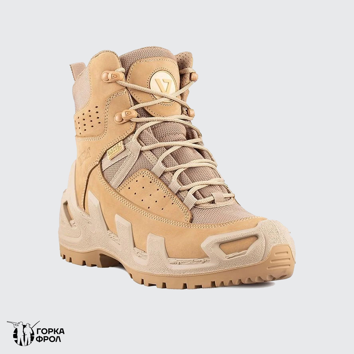 Ботинки тактические Vaneda V-Clutch Pro Mid Dry-Tex бежевые демисезонные