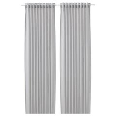 Комплект штор IKEA FJADERMOTT (ФЬЕДЕРМОТТ), Серый, 145х250 см, 2 шт