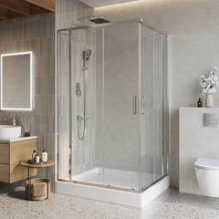 BelBagno Luce LUCE-AH-22-130/120-C-CR Душевой уголок, 130x120, цвет: хром фото