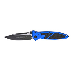 Фото Складной нож Microtech Socom Elite 160-1BL, сталь M390, рукоять алюминий, синий/черный