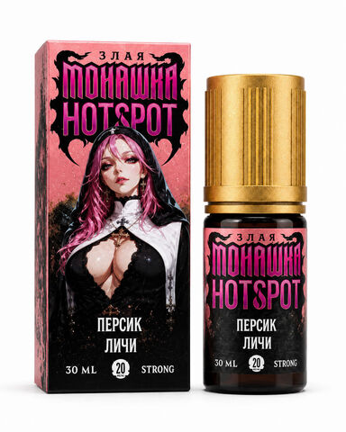 Жидкость Злая Монашка x HOTSPOT Salt 2% ULTRA 30 ml - Персик Личи