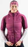 Элитный лыжный комплект жилет + шорты женский Noname Ski Vest-Shorts Red/Dk Rasberry