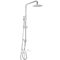 Ramon Soler T20002RP240 Душевая стойка с ручным и тропическим душем ABS 240 мм без смесителя, Хром фото