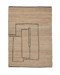 Ковер Velira из джута с графическим рисунком 200 x 300 см