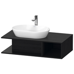 Duravit D-Neo DE492901616 Тумбочка подвесная компакт, 260x1000x550 мм, 1 открытое отделение на правой стороне, цвет: Black Oak фото