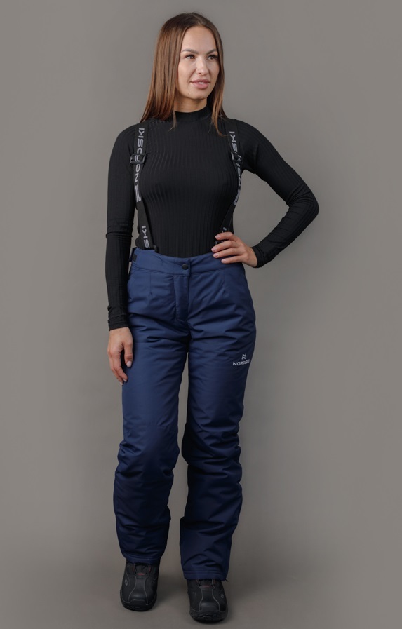 Nordski Mount теплый лыжный костюм женский blue-red - 9