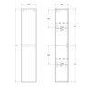 BelBagno Kraft KRAFT-1600-2A-SC-CG-R Шкаф подвесной, 33x30, цвет: серый