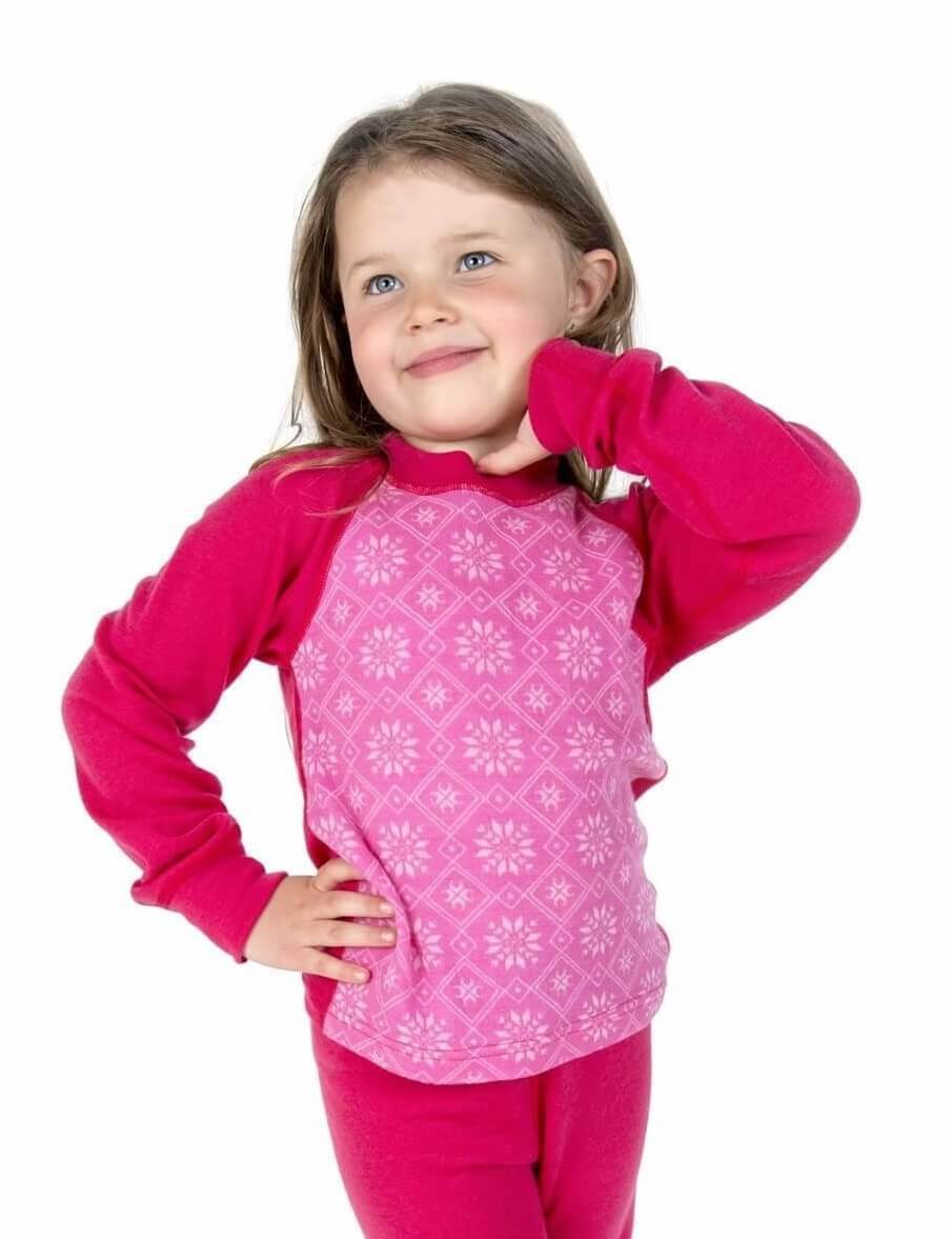 Janus Princess Wool термолонгслив детский малиновый