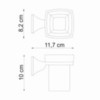 WasserKRAFT Wern K-2528 Стакан, цвет: хром