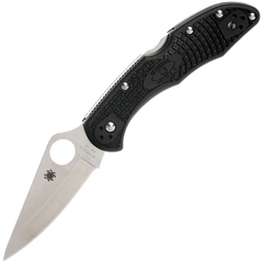 Фото Складной нож Delica 4 - Spyderco C11PBK, сталь VG-10 Satin Plain, рукоять высококачественный термопластик FRN, чёрный