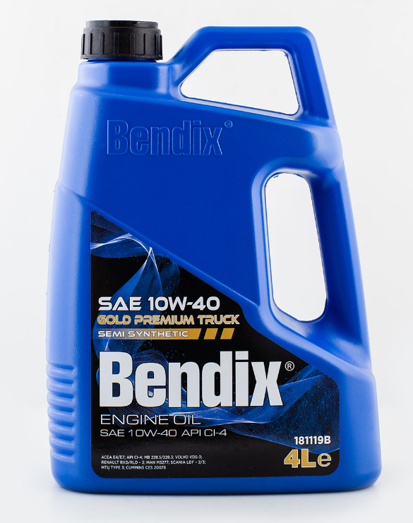 Масло моторное BENDIX GOLD PREMIUM TRUCK 10W-40 полусинтетическое 4 л