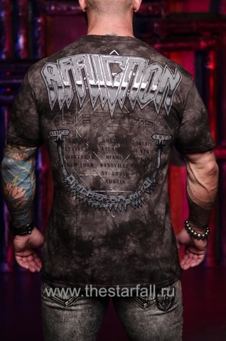 Affliction | Футболка мужская HEADHUNTER TOUR A20170 сзади