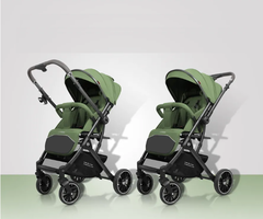Прогулочная коляска Luxmom 525 с перекидной ручкой (зеленый)