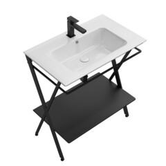 Kerama Marazzi Piano Next PIA.N.75/BLK Металлическая структура напольная 75, черная матовая фото