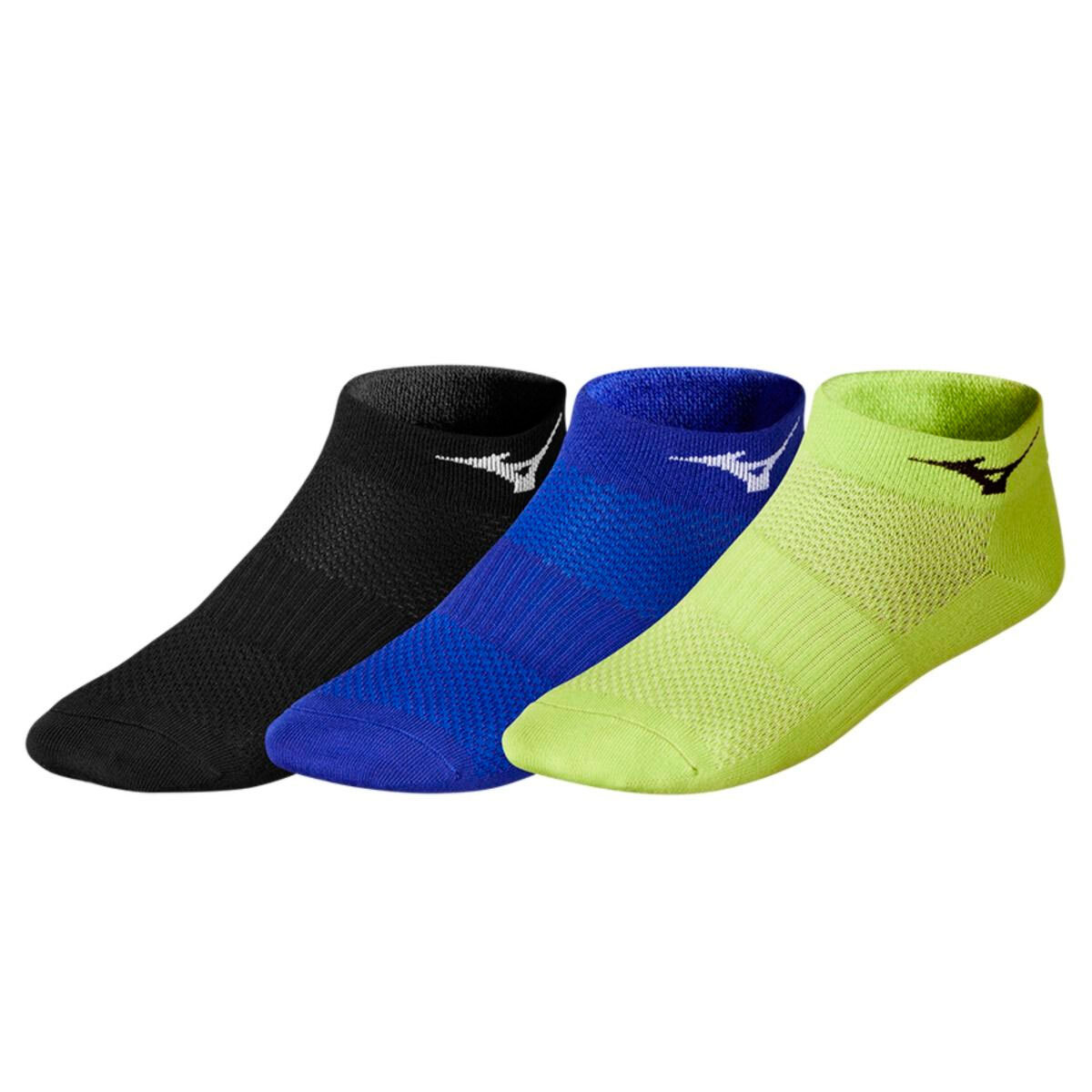 Mizuno Training Mid 3P комплект носков черный-синий-зеленый