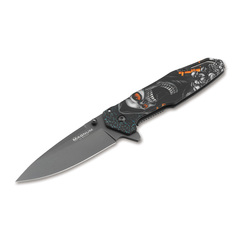 Фото Складной нож Boker Screaming Skull, сталь 440А, рукоять нержавеющая сталь