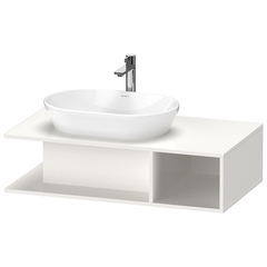 Duravit D-Neo DE492902222 Тумбочка подвесная компакт, 260x1000x550 мм, 1 открытое отделение на правой стороне, цвет: белый высокоглянцевый фото