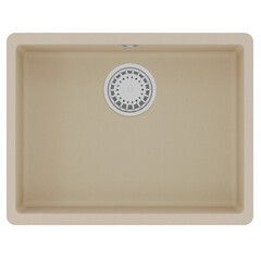 Lemark 9910074 Кухонная мойка Lemark SINARA 540-U подстольного монтажа из кварцгранита цвет: Бежевый фото