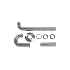 Duravit 50260000 Трубчатый сифон для умывальника с удлиненной сливной трубой 300 мм, цвет: хром фото