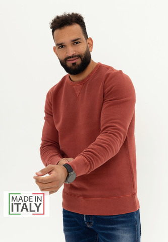Свитшот Bowery NYC однотонный Fleece Burnt Red