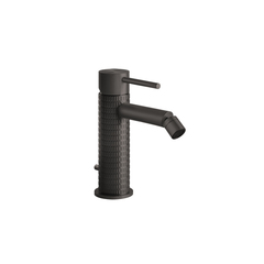 Gessi 316 54207#707 Смеситель для биде на 1 отверстие с донным клапаном, излив 118мм, цвет: brushed black metal pvd фото