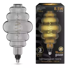 Лампа Gauss LED Filament Honeycomb 8.5W Е27 165lm 1800К gray 161802005