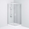 Am.Pm W90G-404-100280-MT Gem душ.ограждение 100х80 прям..стекло прозрачное. профиль мат.серебро.без поддон