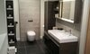 Geberit Citterio 500.571.JJ.1 Зеркало с подсветкой, боковая полка 133.4x58.4см, Серо-коричневый дуб / Меламин, древесная структура