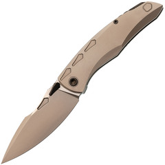 Фото Складной нож TUOTOWN Krotos Stonewash, сталь T14N, рукоять Grey Ti