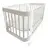 Кровать детская Indigo Italiano Baby продольный маятник на колесах кашемир-белый