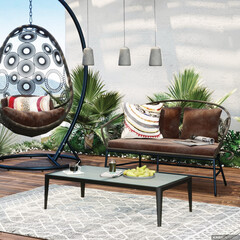 Стол кофейный Tiki Black
