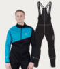 Утепленный лыжный костюм мужской Nordski Premium Active blue-black - 1