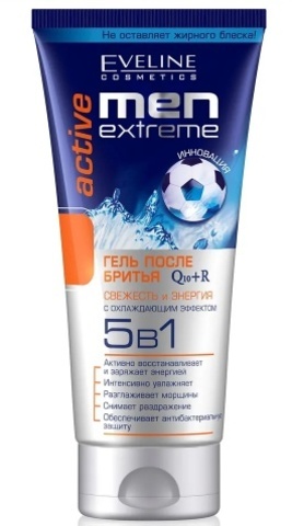 EVELINE MEN EXTREME Q10+R Гель после бритья Active 5в1 200мл