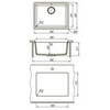 Lemark Sinara 9910074 Кухонная мойка 540-U подстольного монтажа из кварцгранита цвет: Бежевый
