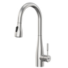 Lemark Expert LM5084S Смеситель для кухни с вытяжным изливом, сталь