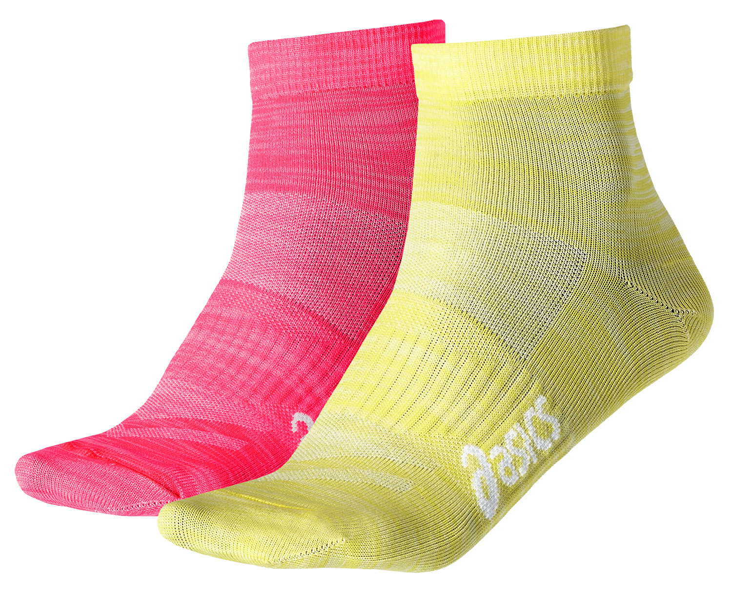 Комплект носков для женщин Asics 2ppk Tech Ankle Sock желтые-розовые