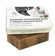 Мыло с грязью Сакского озера Med Formula «На козьем молоке» ТМ Мануфактура Дом Природы