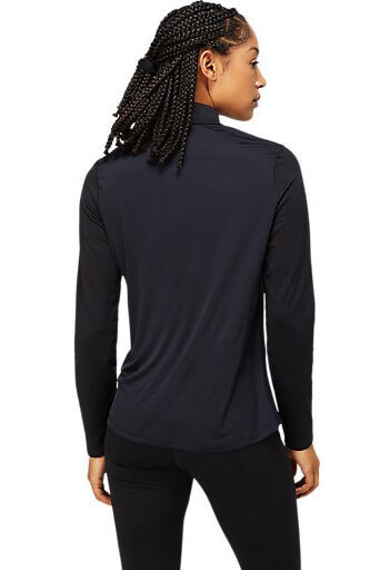 Asics Core 1/2 Zip LS Winter рубашка женская черная - 2