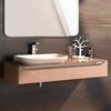 Geberit myDay 824261000+245460600 Шкафчик под раковину 1150x200x520 мм.какао с молоком+245460600 Раковина встраиваемая на столешницу 600 мм