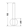 Duravit Starck T 99391000 Держатель запасного рулона туалетной бумаги настенный, цвет хром