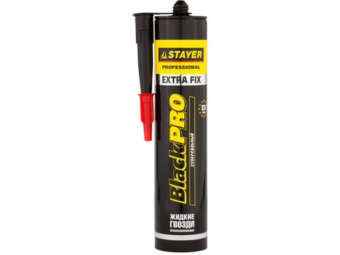 STAYER SUPER FIX, 280 мл, белый, суперсильный монтажный клей, Professional (41323) (12штук)
