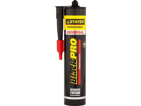 STAYER MULTI USE, 280 мл, белый, универсальный монтажный клей, Professional (41321) (12штук)