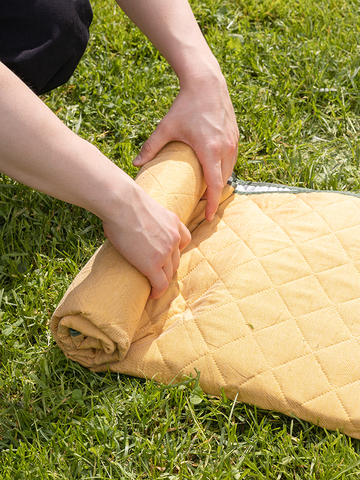 Плед для пикника и отдыха на пляже Smart Picnic, горчичный