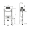 TECE S300380 TECEspring profil Модуль для установки унитаза, высота 820 мм, c креплением к стене (без панели смыва)
