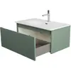 BelBagno UNO-800-1C-SO-VO База под раковину подвесная с фрезерованными ручками по всей длине фасада с одним выкатн. ящ., Еловый Матовый, 800x455x350