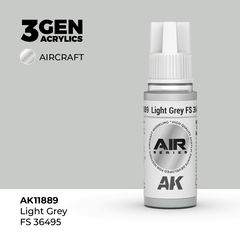 Акриловая краска AK Interactive Light Grey FS 36495 3GEN AIR, 18мл