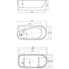 Allen Brau Priority 2.31001.20/CGM Акриловая ванна, 170x80, цвет: белый, зелёный