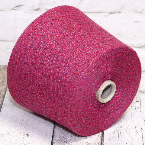 Меринос с хлопком (50%) NEW MILL / DAPHNE 800 малиновый меланж